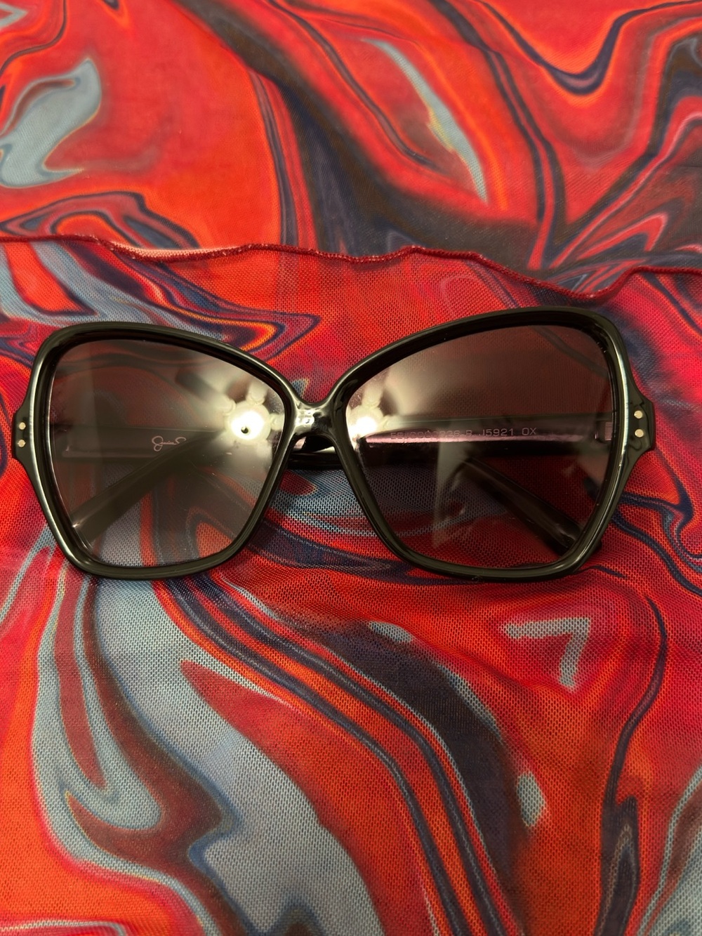 Simpson Y2K Vintage Square Glasses Frames Oversized Butterfly